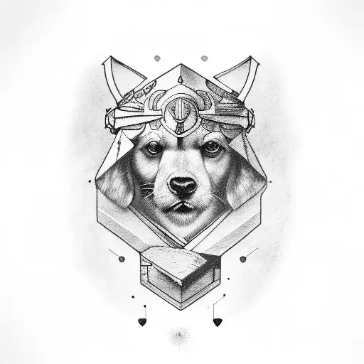 teddy with libra sign tattoo design idea