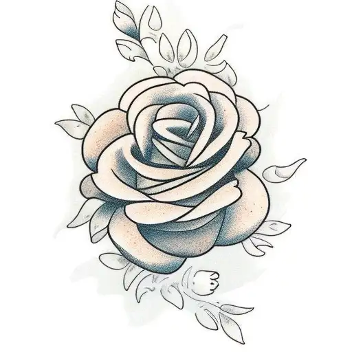 Flower tattoo design idea