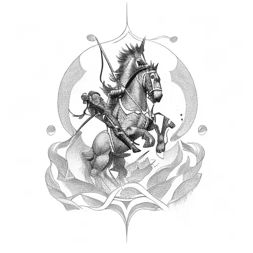 saint george  tattoo design idea