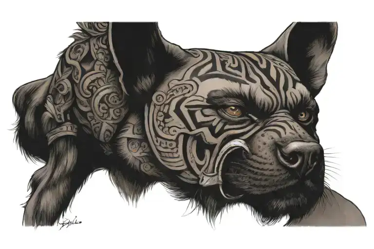 Portrait demonstrating my strong mental tattoo design idea