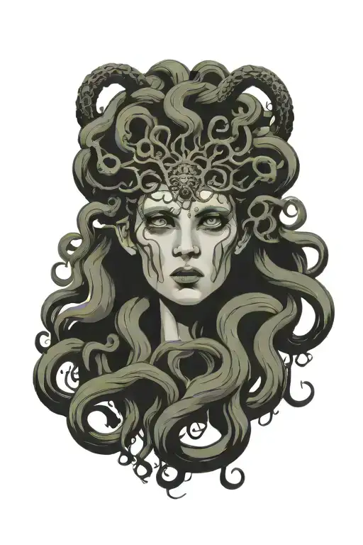 medusa tattoo design idea