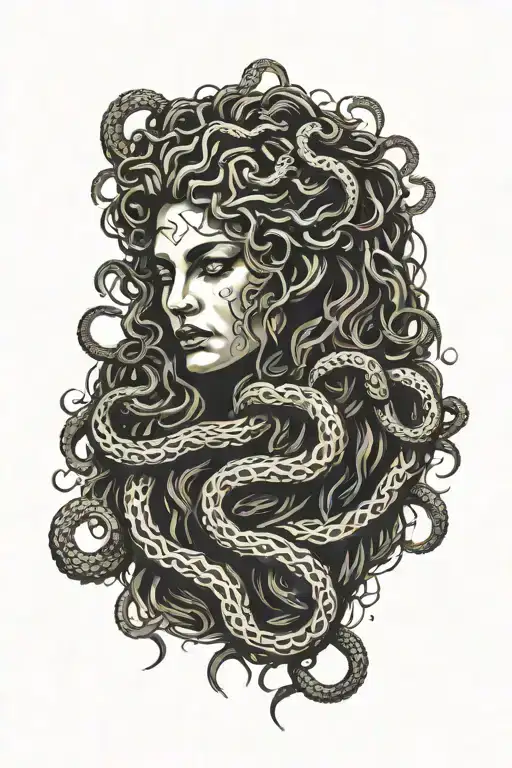 medusa tattoo design idea