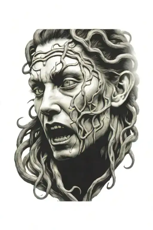 medusa tattoo design idea