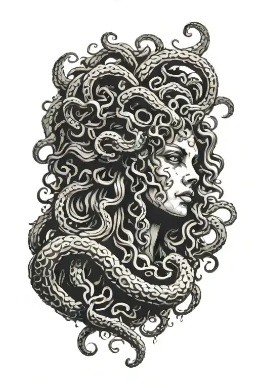 medusa tattoo design idea