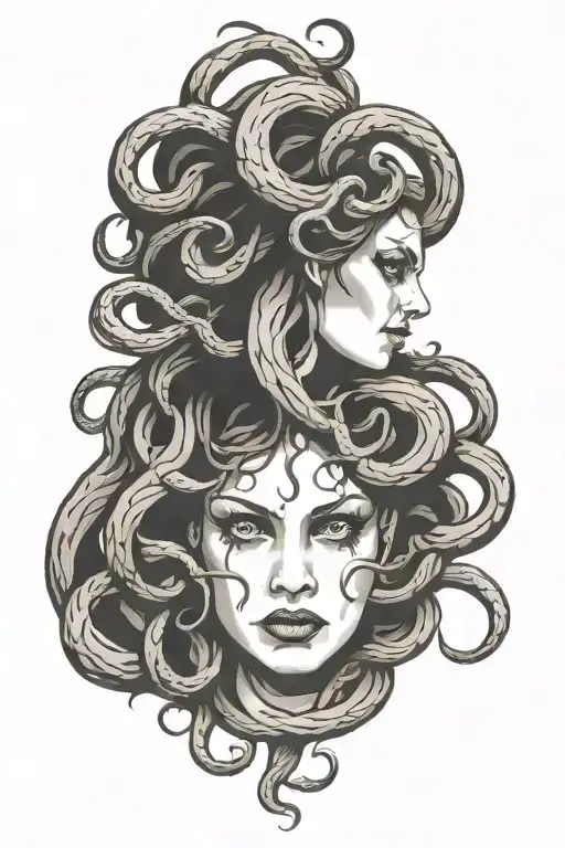 medusa tattoo design idea