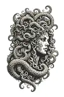 medusa tattoo design idea