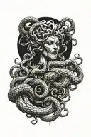 medusa tattoo design idea