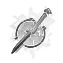 minecraft sword with creeper in the reflection tattoo design idea