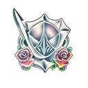 scissors tattoo design idea