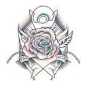 scissors tattoo design idea