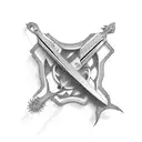 scissors tattoo design idea