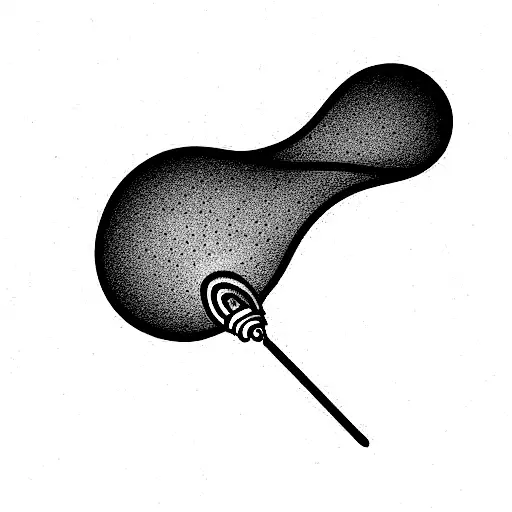 balloon whisk tattoo design idea