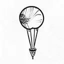 balloon whisk tattoo design idea