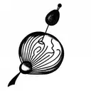 balloon whisk tattoo design idea