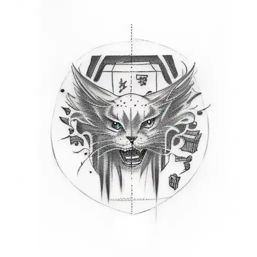 Tattoo that includes family,friends,anime,and about life is of men tattoo design idea