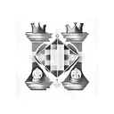 A chessboard with each square representing a different stage of sobriety tattoo design idea
