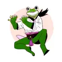 samurai frog tattoo design idea