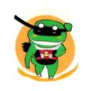 samurai frog tattoo design idea
