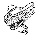 robot basilisk  tattoo design idea