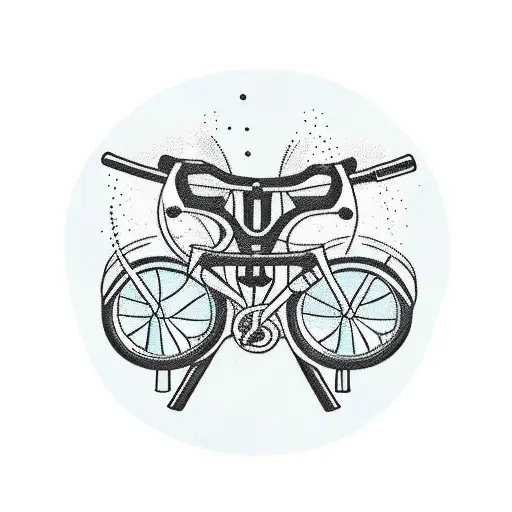 Swim, bike, run tattoo design idea
