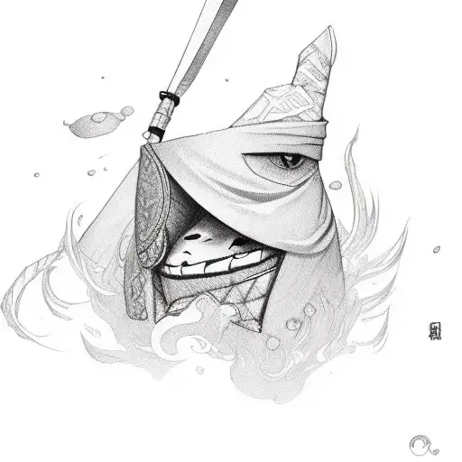 cheese ninja babe tattoo design idea