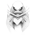 busty ninja babe tattoo design idea