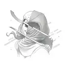 cheese ninja babe tattoo design idea