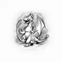 charizard  tattoo design idea