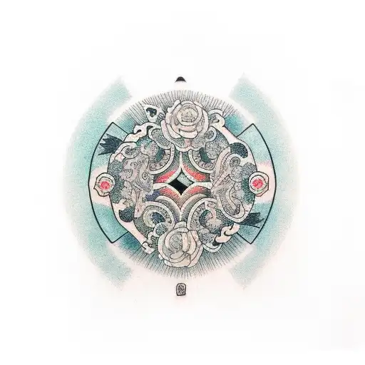 nipple boy tattoo design idea
