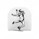 jumping man changing to the flying bird tattoo design idea