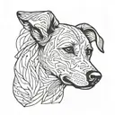 dog tattoo design idea
