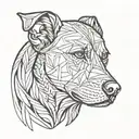 dog tattoo design idea