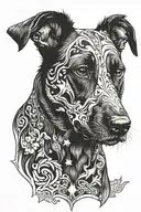 pet dog tattoo design idea