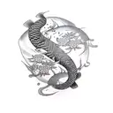 pez koi tattoo design idea