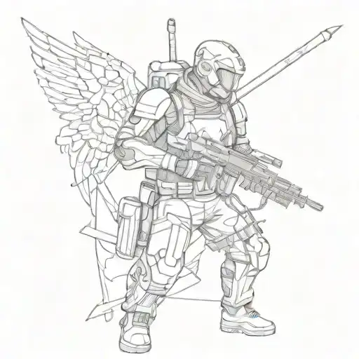 Linkin Park hybrid theory soldier tattoo design idea