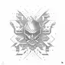 shaka sign tattoo design idea