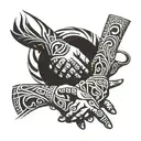 father son holding hands   tattoo design idea