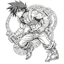 David Martinez from Edgerunner tattoo design idea
