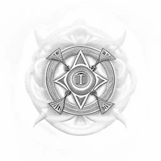 Jahdel's name incorporated into an Ankh design tattoo design idea