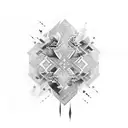 abstract tattoo design idea