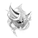 abstract tattoo design idea