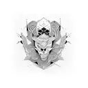 abstract tattoo design idea