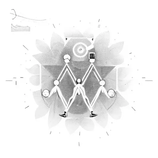 A vibrant Jamaican music scene with a DJ spinning records and people dancing in the background tattoo design idea