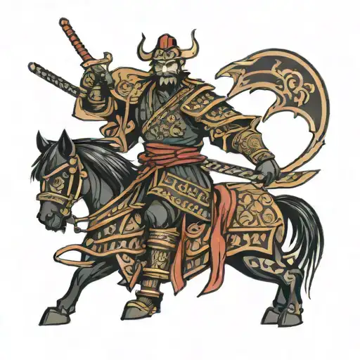 SAMURAI CROATIA DESIGN tattoo design idea