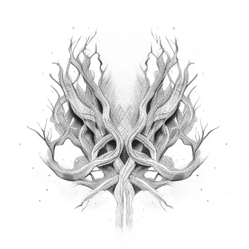 roots tattoo design idea
