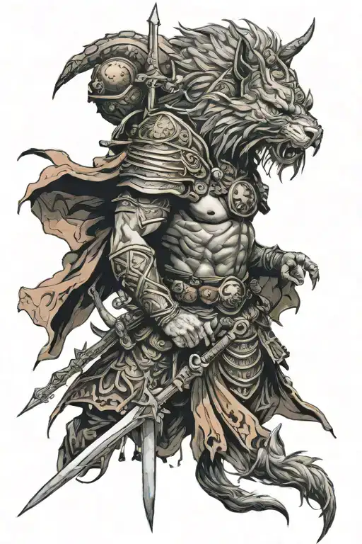 samuria tattoo design idea