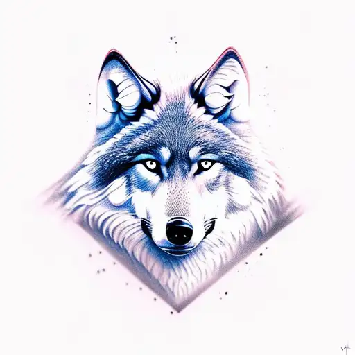 alpha wolf tattoo design idea