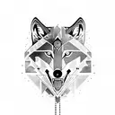 alpha wolf tattoo design idea