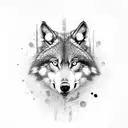 alpha wolf tattoo design idea