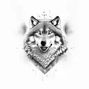 alpha wolf tattoo design idea